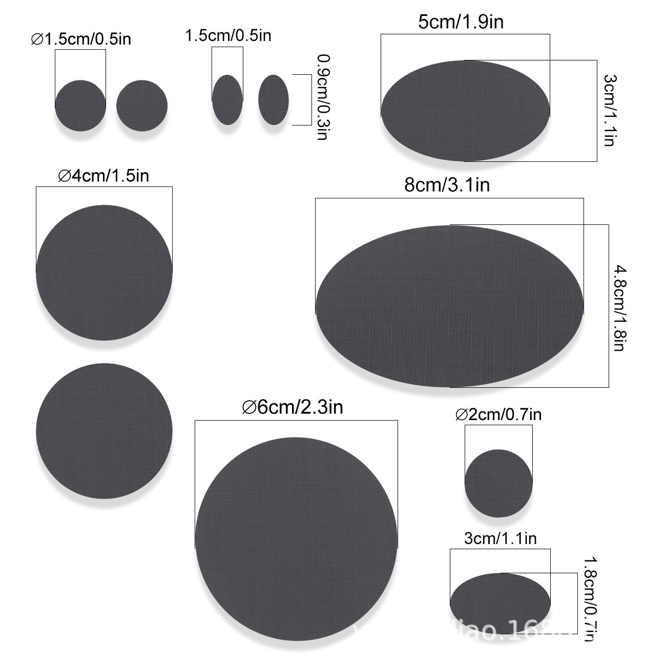 Wholesale Sapphire Blue Nylon Self Adhesive Repair Patches 11 Pack No Sew Waterproof Fabric For Coats Raincoats Tents Down ets Everyday Home Travel Gift