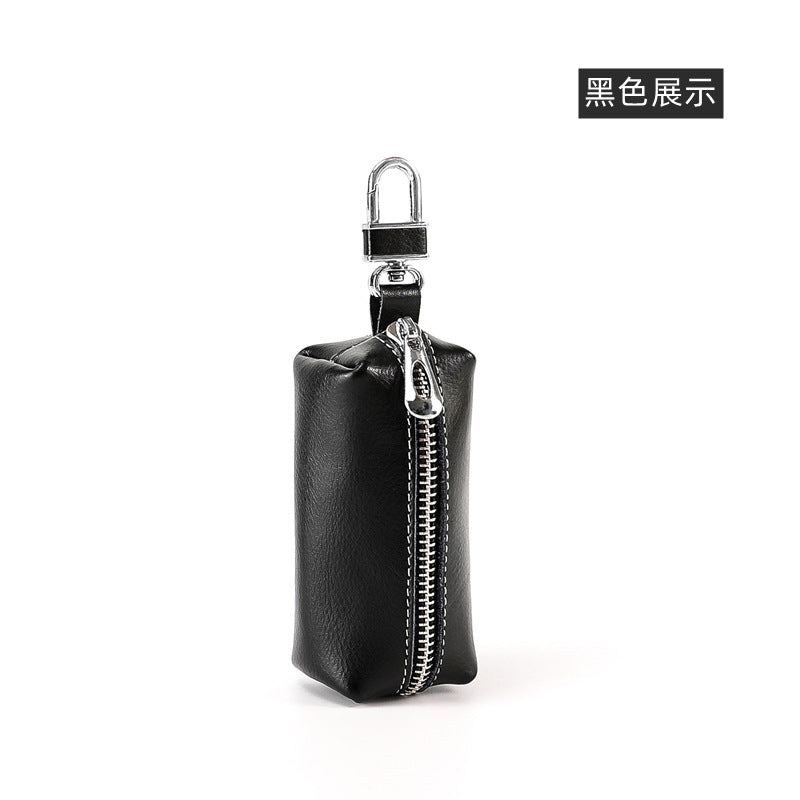 Wholesale 3pcs Cowhide key storage bag coin purse home car key bag