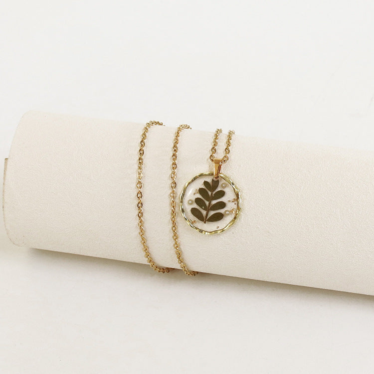 Wholesale 6pcs Irregular Round Flower Vintage Necklace