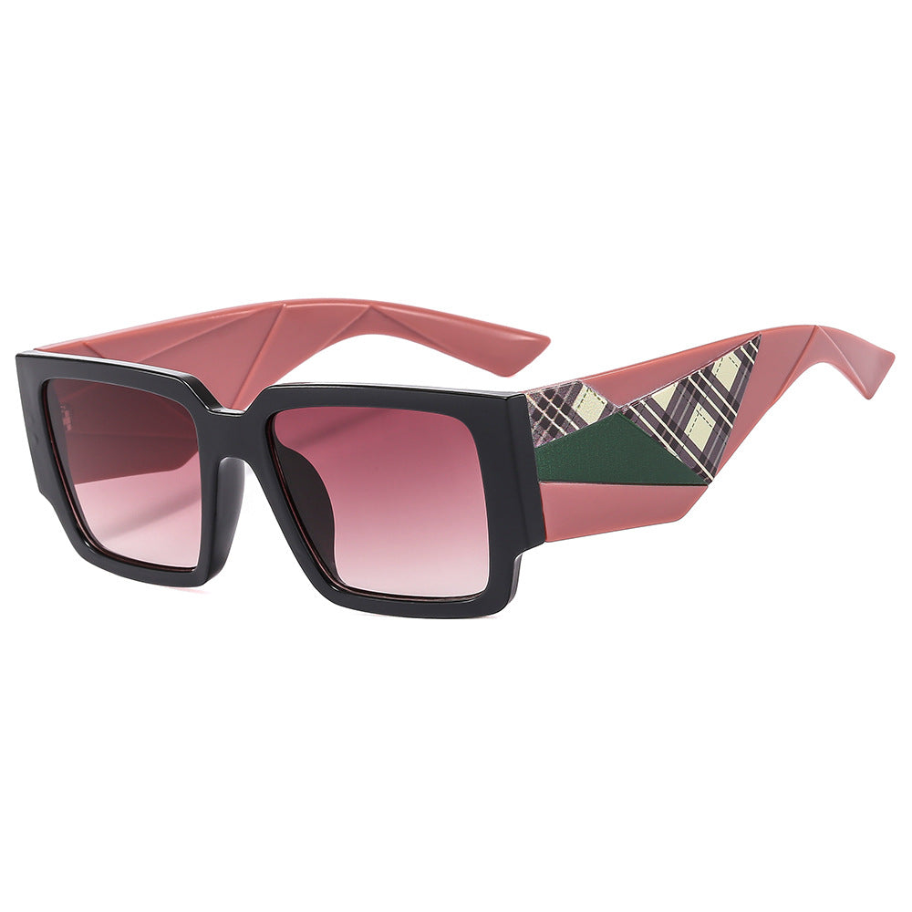 Wholesale Square Frame Wide Rim PC Sunglasses