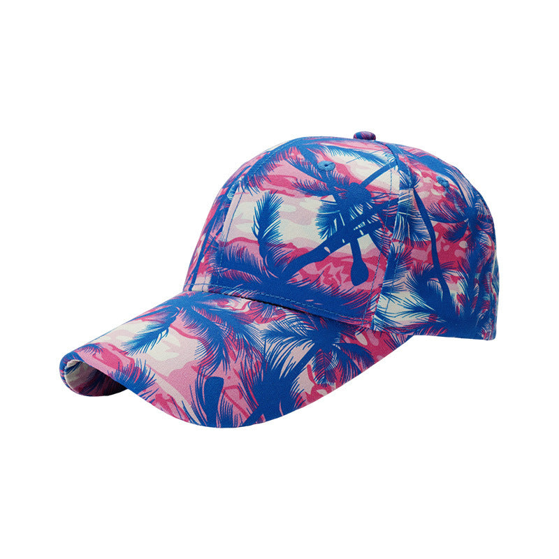 Wholesale The New Big Head Circumference Hard Top Cotton Fashion National Style Landscape Painting Cap