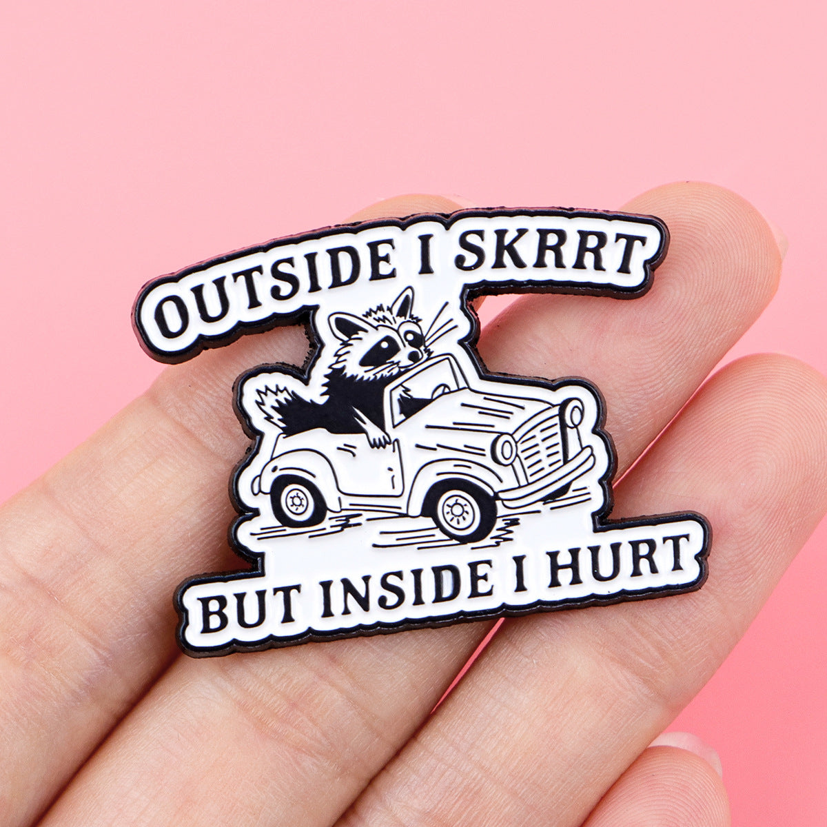 Wholesale Fun and Inspirational English Quote Brooch Badge
