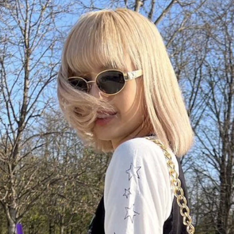 Wholesale Retro oval cat-eye sunglasses