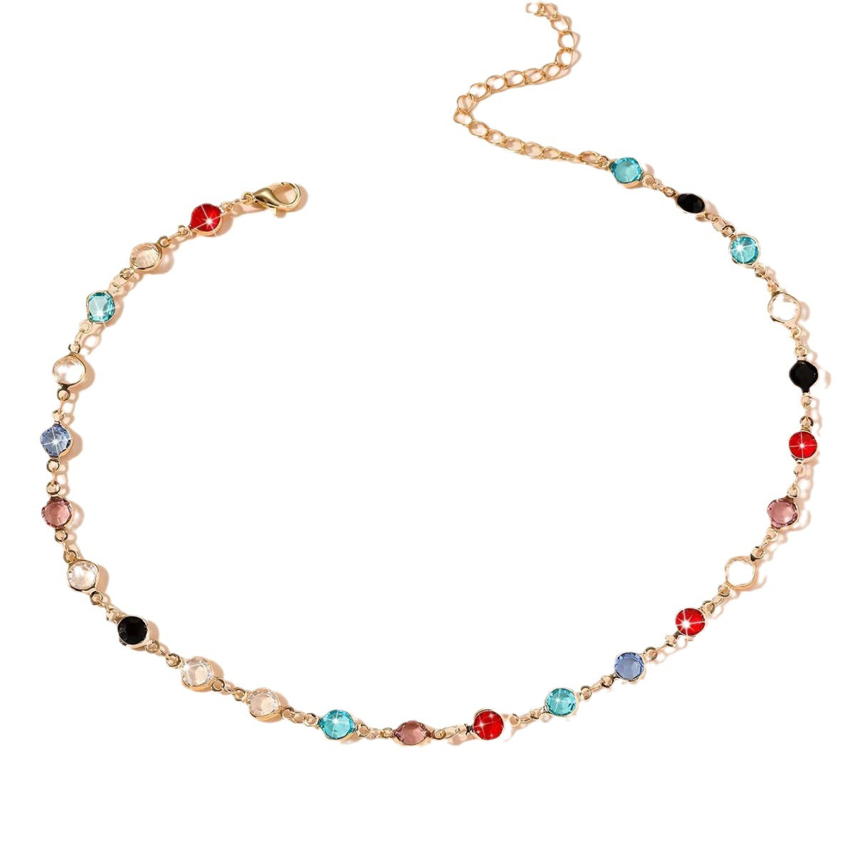 Wholesale Diamond Butterfly Necklace Colored Diamond Clavicle Chain