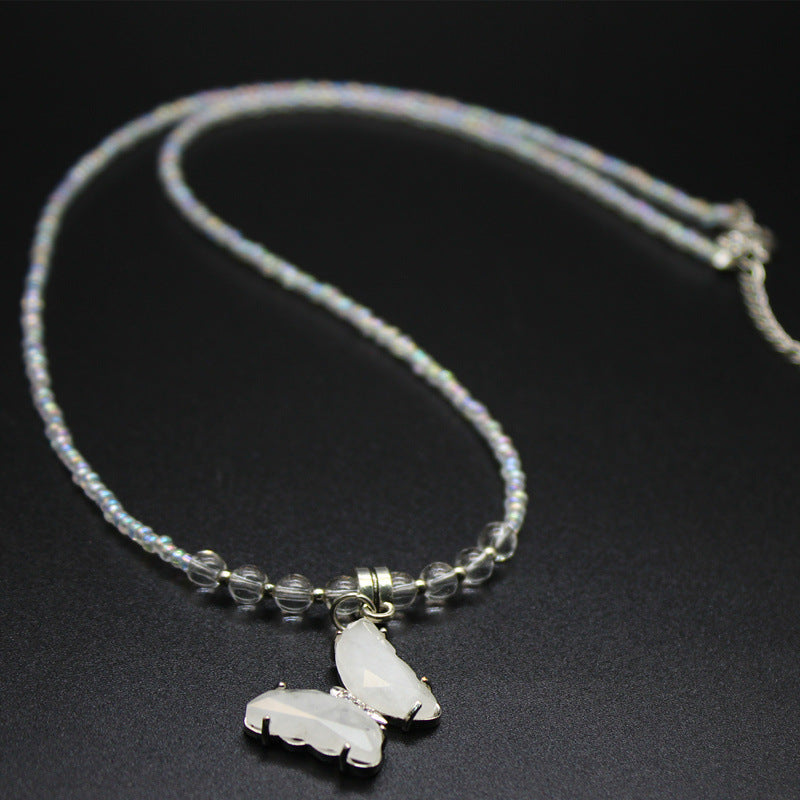 Wholesale Amethyst Butterfly Necklace