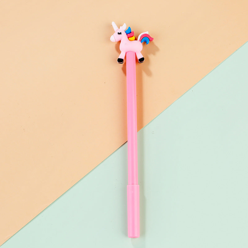 Wholesale Plastic Rainbow Unicorn Gel Pen
