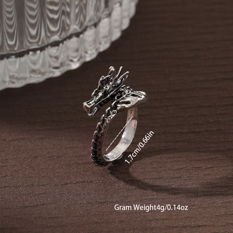 Wholesale Hip-hop Style Trendy Retro Zinc Alloy Open Adjustable Ring