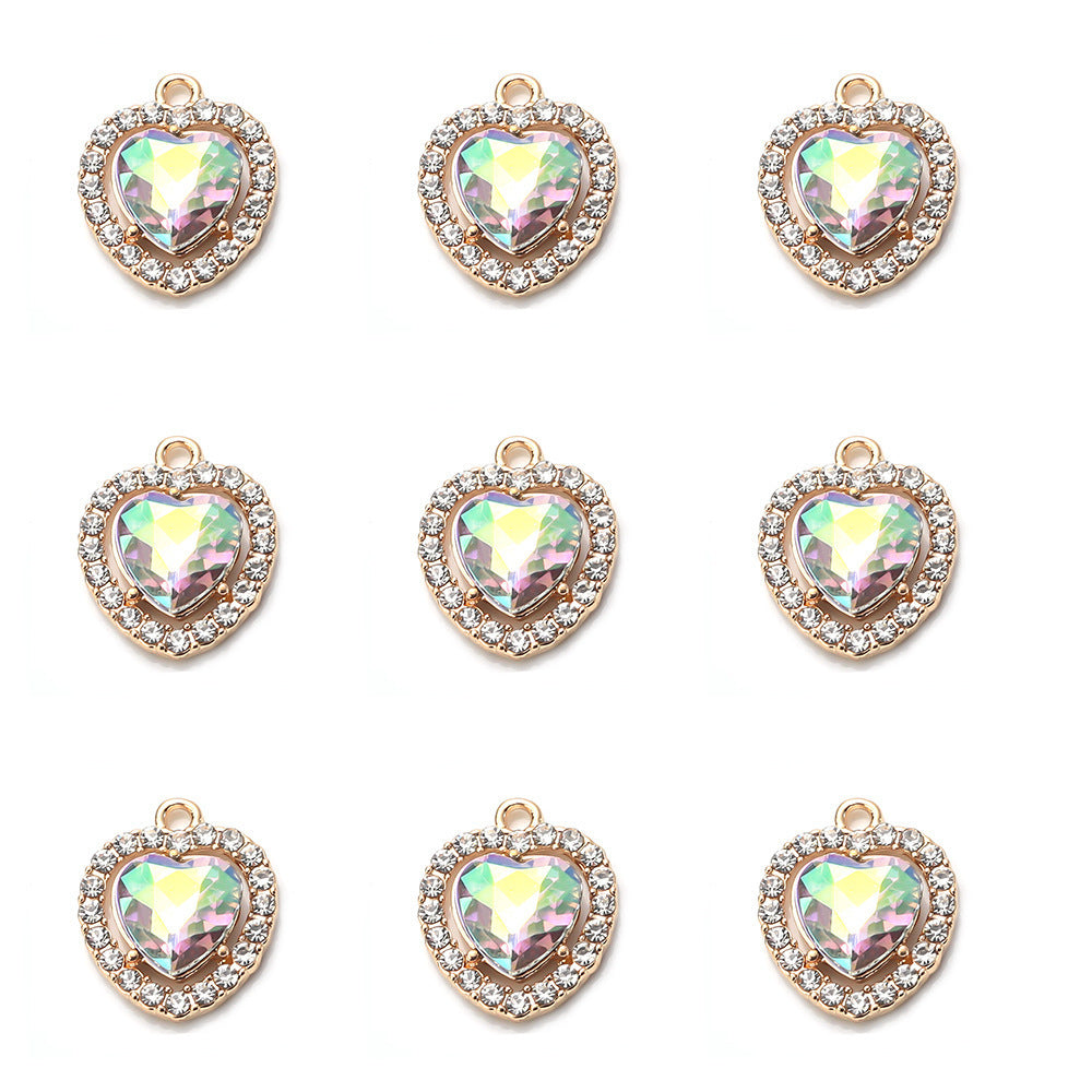 Wholesale Rhinestone Alloy Love Necklace Bracelet Pendant