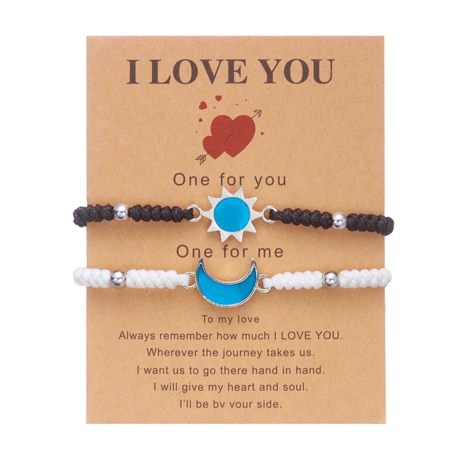 Wholesale Valentine' s Day Sun Moon Miyuki Bracelet