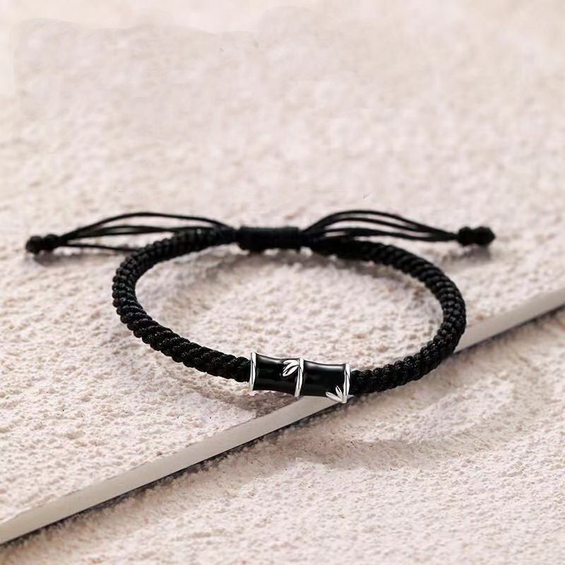 Wholesale Valentine' s Day bamboo woven bracelet