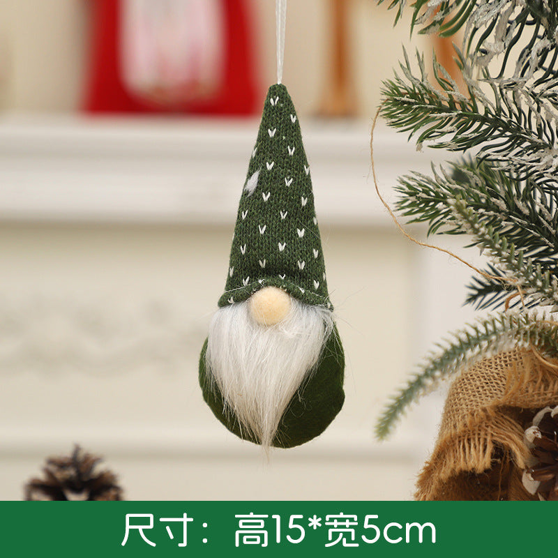 Wholesale Christmas Decoration Creative Knitted Small Doll Decoration