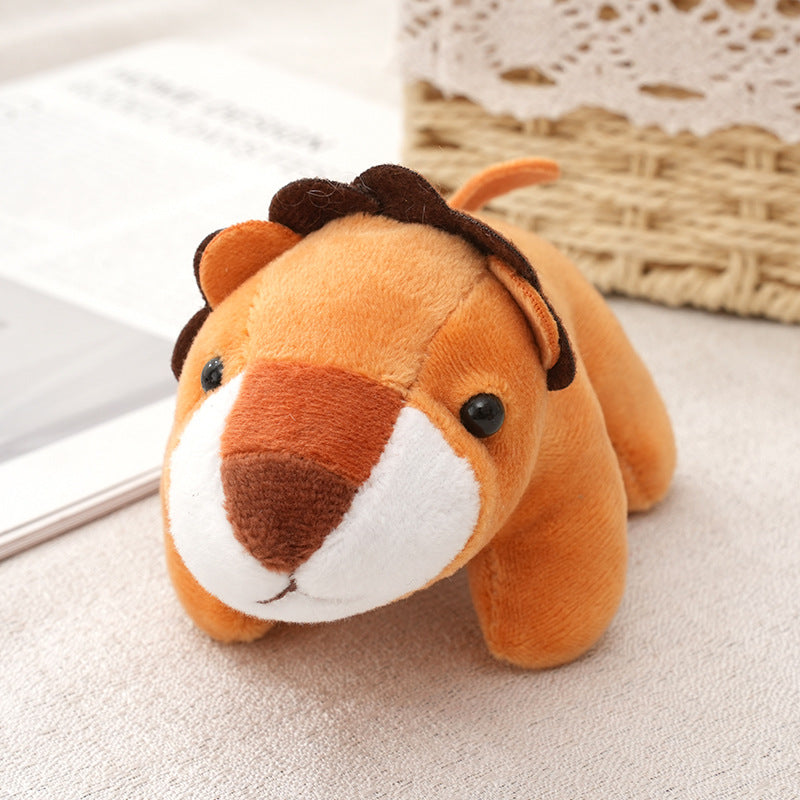 Cadena de llave de juguete relleno de la serie de animales propensas a la jungla al por mayor