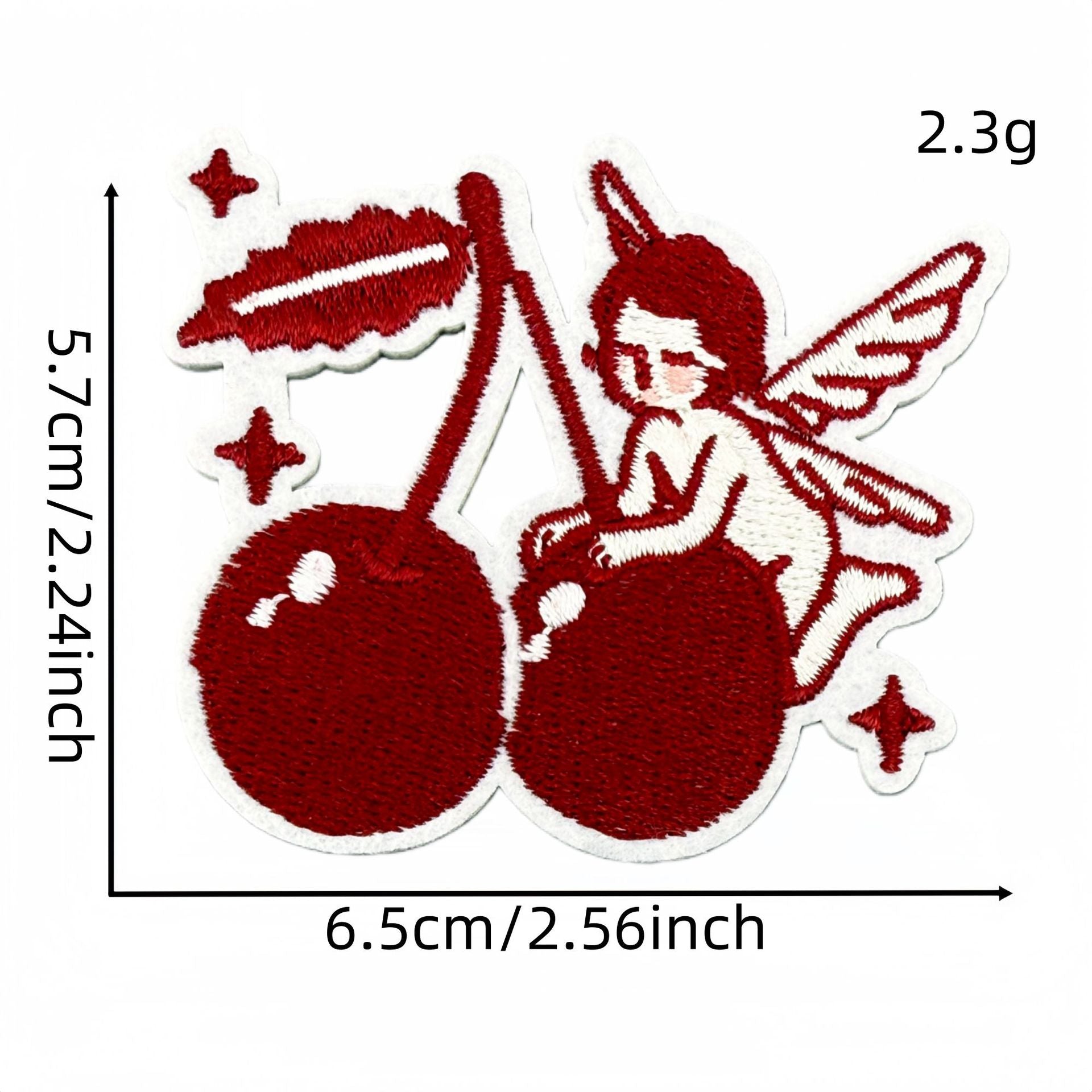 Wholesale Retro Red Valentine Embroidered Fabric Patch Ins Style Clothing Applique For DIY Craft And Resale
