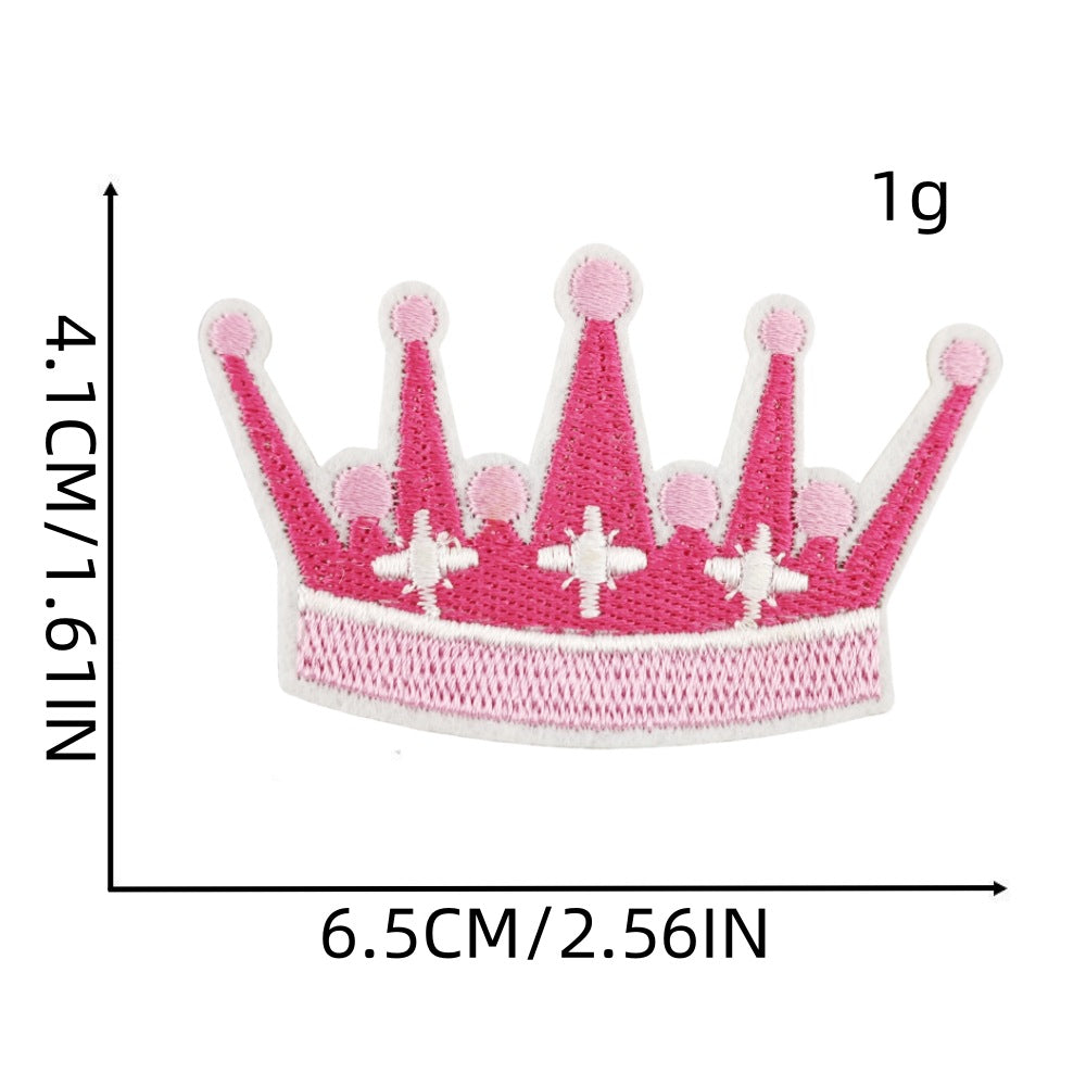 Wholesale Cartoon Pink Bow Embroider Cloth Patch