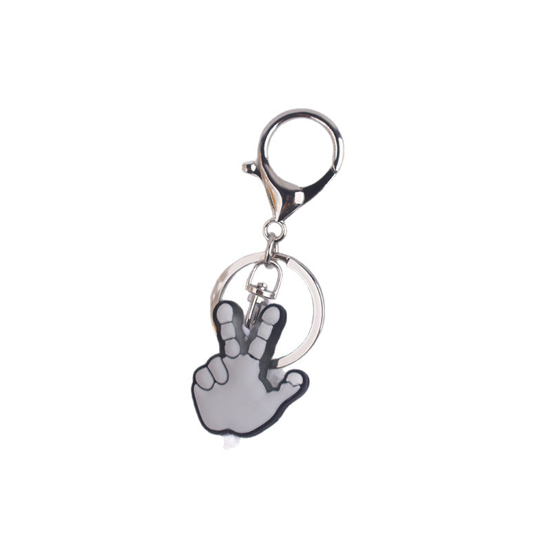 Wholesale Gesture keychain pendant men's gift car key bag pendant