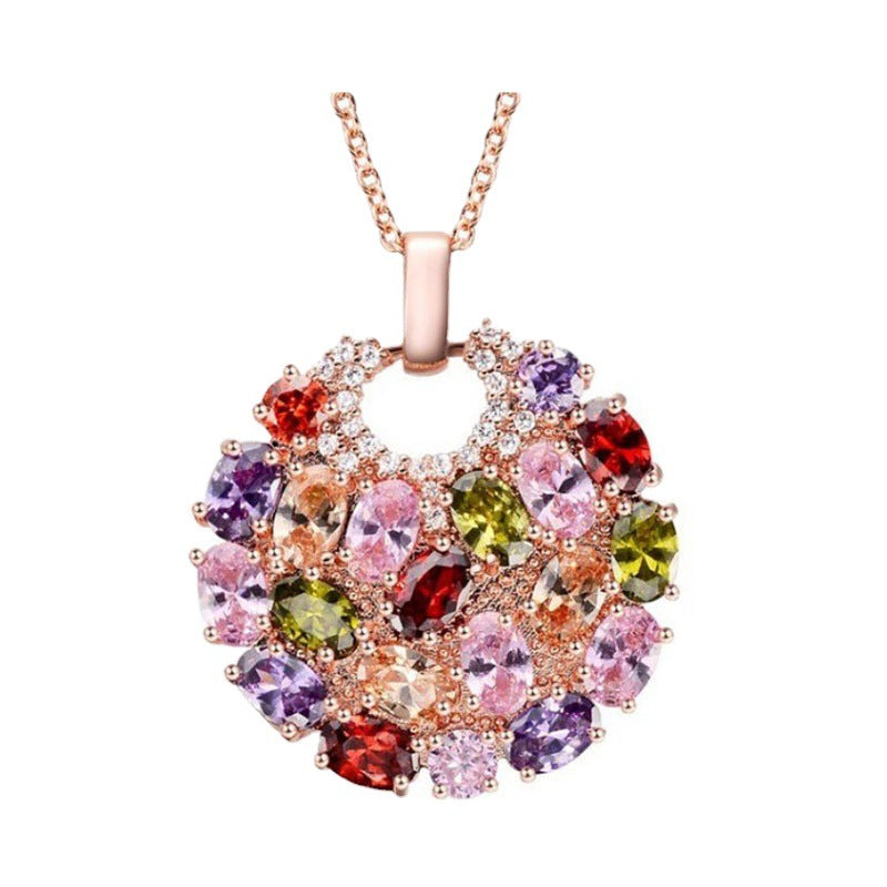 Wholesale Colored Zircon Necklace