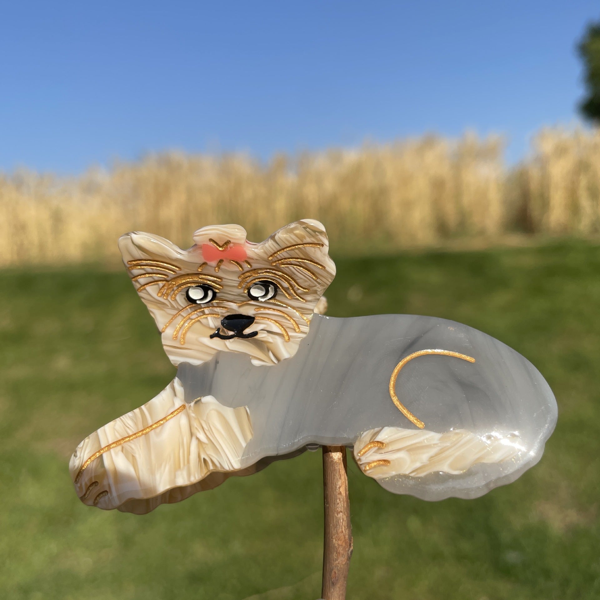 Wholesale Cartoon Corgi Acetate Hair Clips