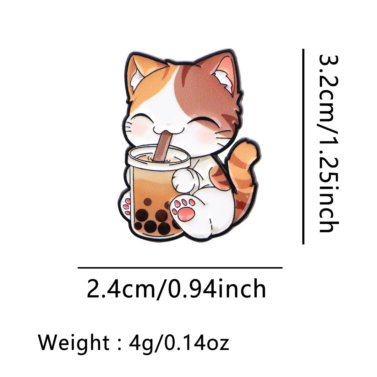 Wholesale Love Cat Brooch Cartoon Metal Badge Creative Personality Accessories