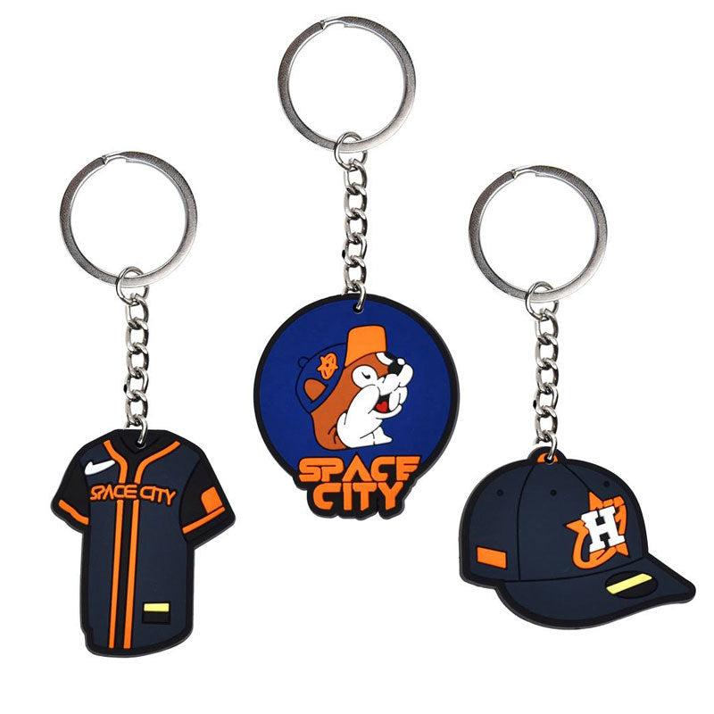 Wholesale of 10pcs Cute Cartoon Dog Paw Zinc Alloy Keychains