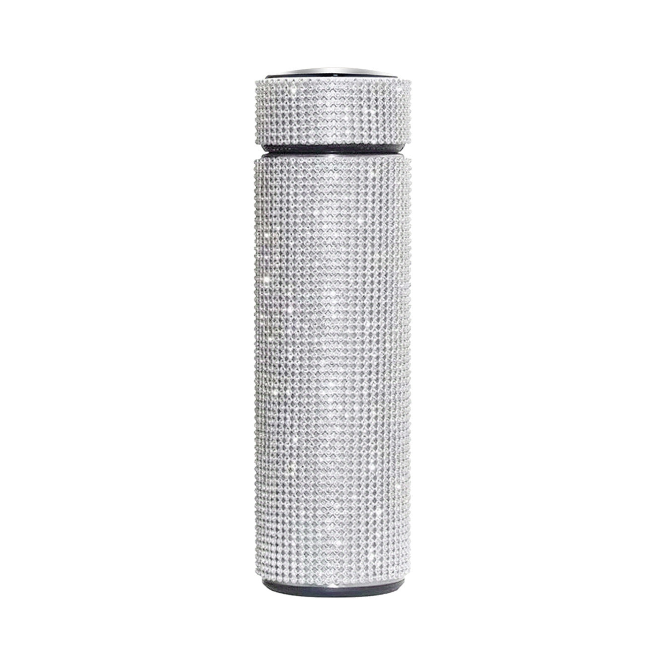 Wholesale 17oz Stainless Steel Diamond-encrusted Smart Thermos Cup with LED Temperature Display Straight Tumbler Cup