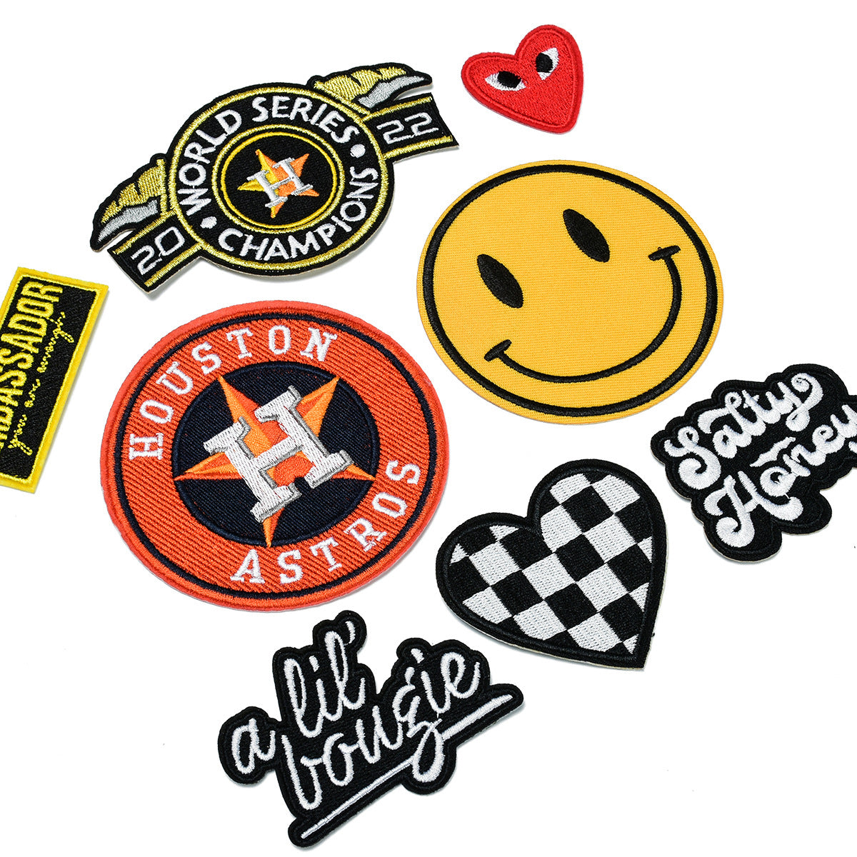 Wholesale Stylish Embroidered Twill Patches 10 Pack For Towels Clothing Bags And DIY Craft