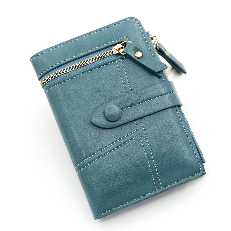 Billetera de cero cero de la cremallera corta al por mayor PU