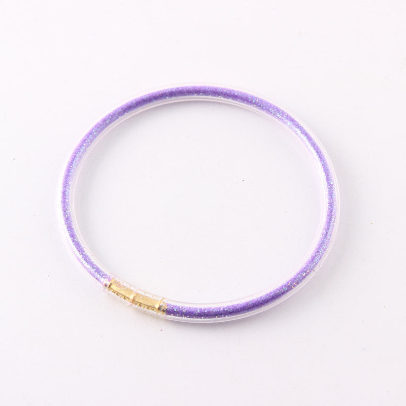 Wholesale  Gold Dust Single-layer Silicone Bracelet