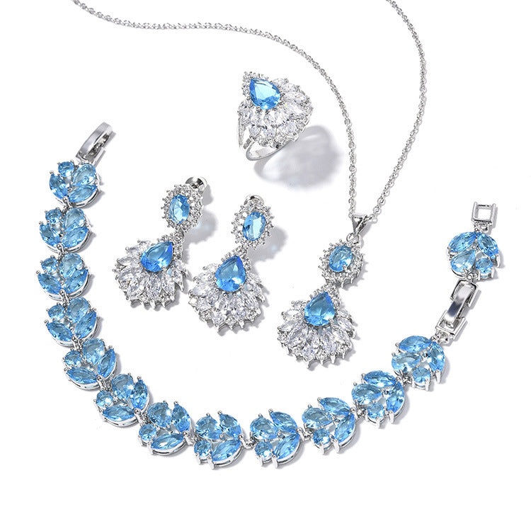 Wholesale Vintage Water Drop Zircon Earrings