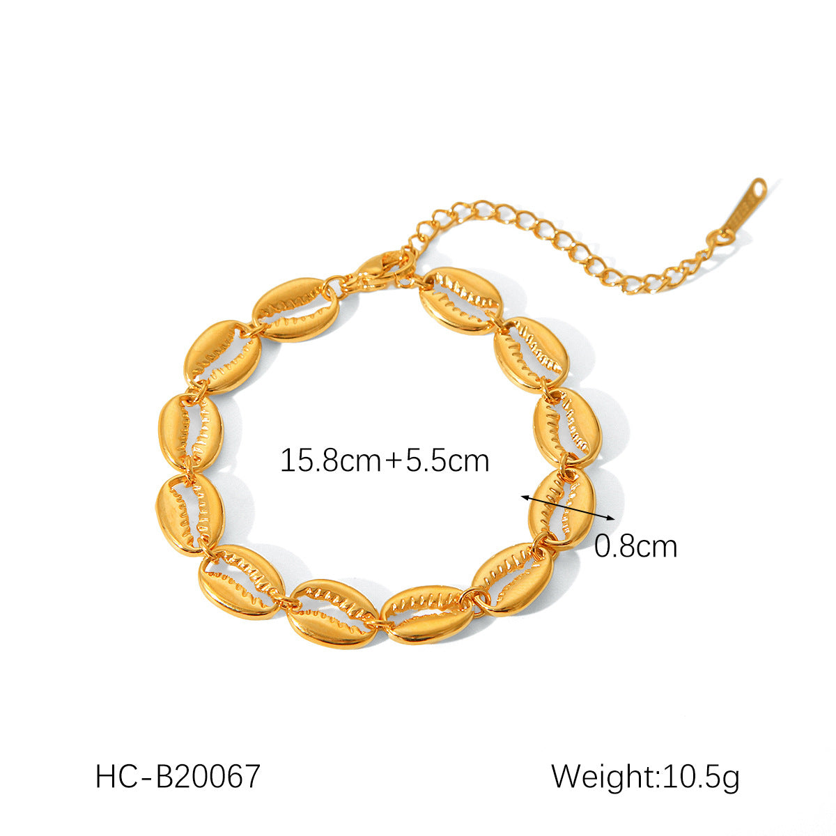 Wholesale Hot Selling 18K Gold Plated Bracelet Stainless Steel Bracelet Female INS Style Fashion Ball Ball Chain Handmade Chain Jewelry