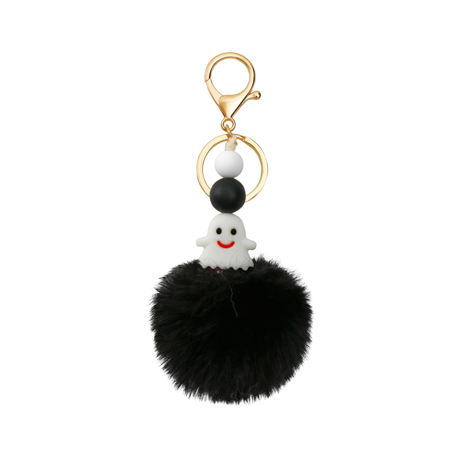 Wholesale Silicone Ghost Fur Ball Doll Keychain