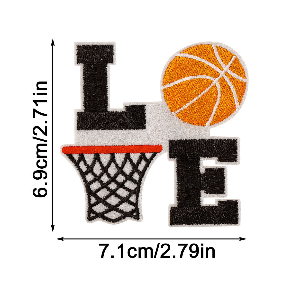 Wholesale Basketball themed embroidered patch