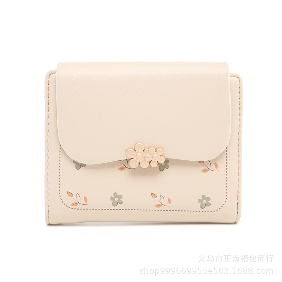 Wholesale PU Software and Hardware Flower Buckle Wallet