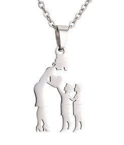 Wholesale DIY Warm Mother and Daughter Necklace