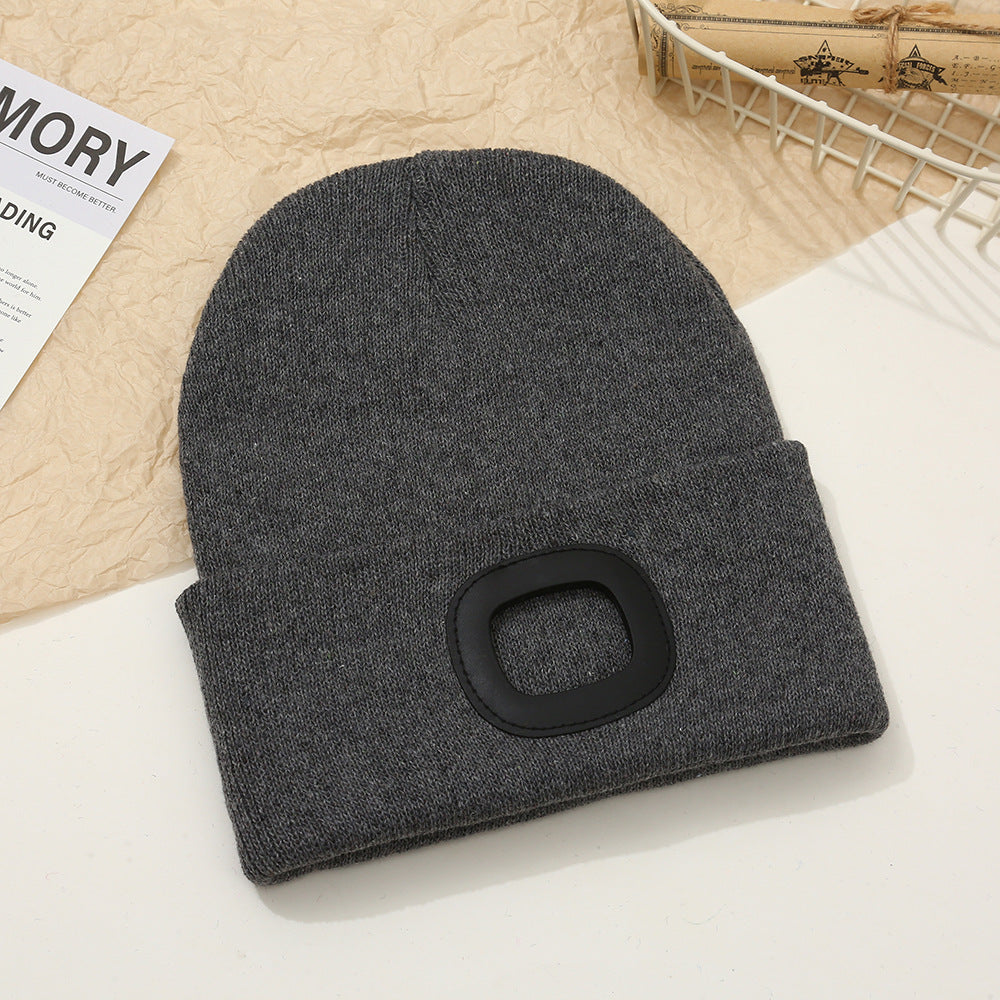 Wholesale Outdoor Windproof Earmuffs Night Riding Light Knitted Hat