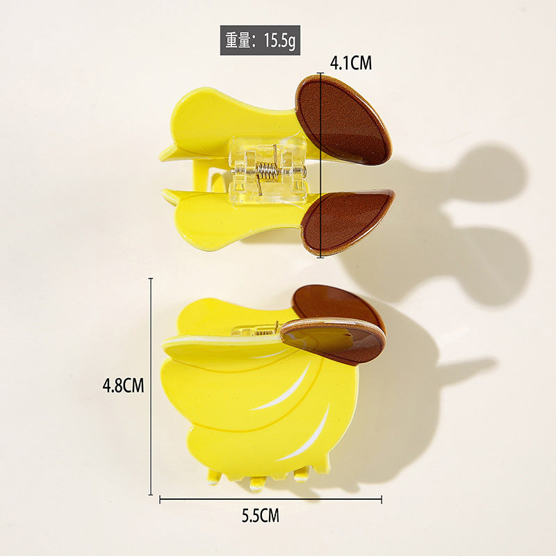 Wholesale PVC Korean Style Fruit Hair Clips Cute Lemon Strawberry Claw Clip For Everyday Styling Gift