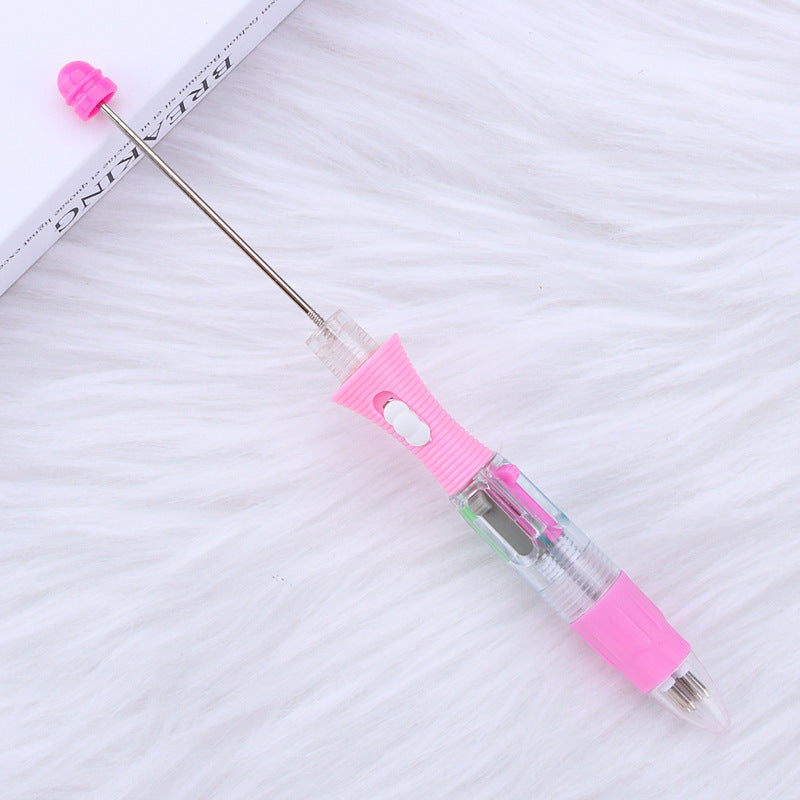 Wholesale LED Light DIY Four-color Visible Transparent Underlined Markers, Press The Ballpoint Pen For Beadable For DIY For Craft