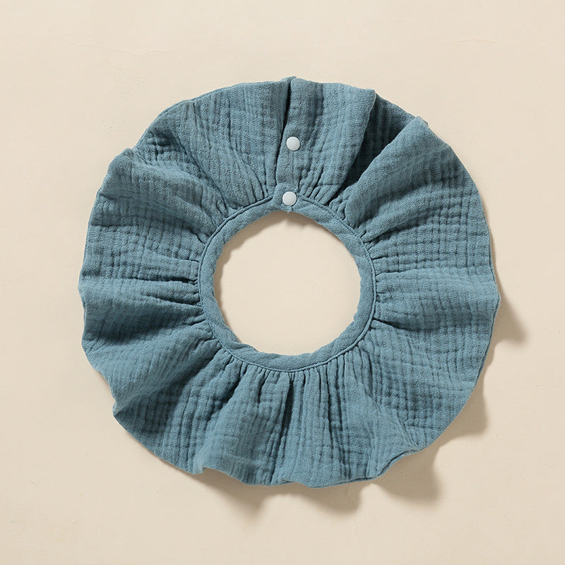 Wholesale Baby Bib 360-degree Bib Pure Cotton 4-layer Gauze Absorbent Bib Children Bib