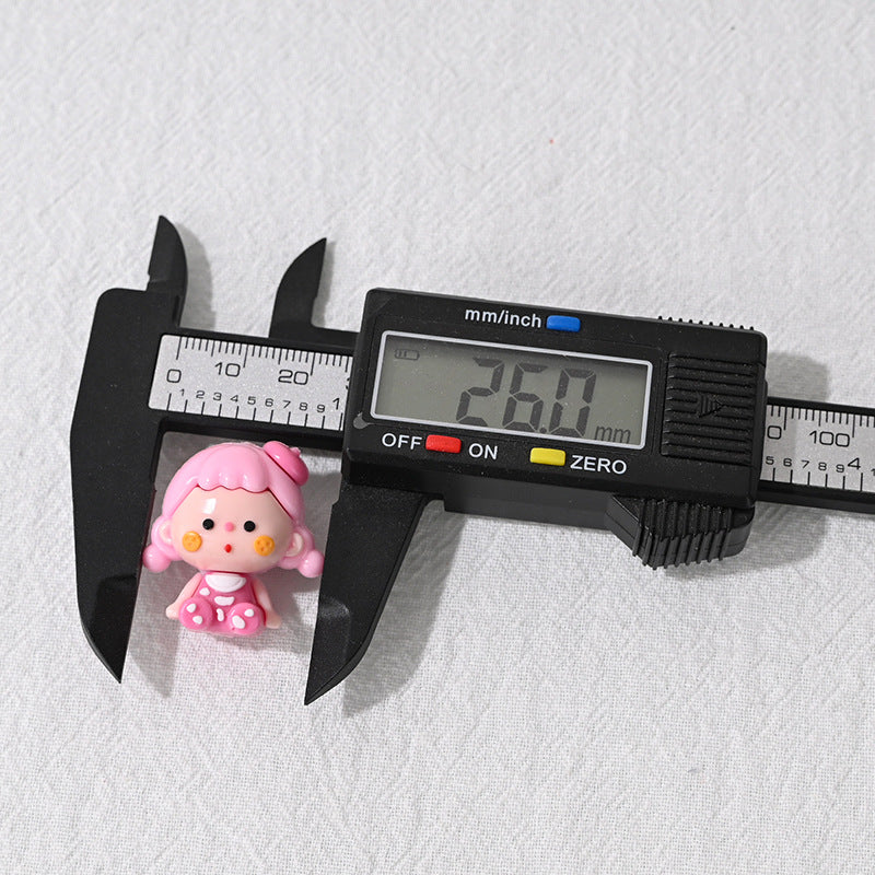 Wholesale 10pcs Cute cartoon girl sitting posture Focal Beads