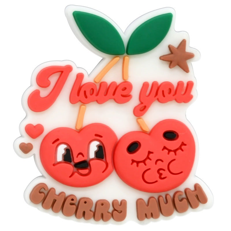 Wholesale Random 100pcs Valentine' s Day series diverse cartoon Croc Charms