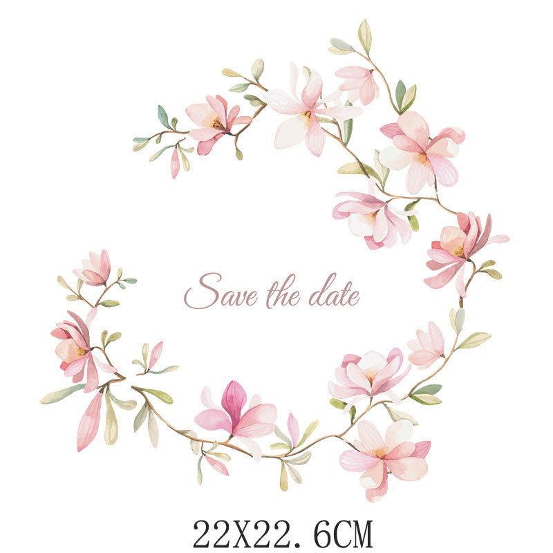 Wholesale Flower and butterfly  UV DTF Ready to Press Transfers Wraps