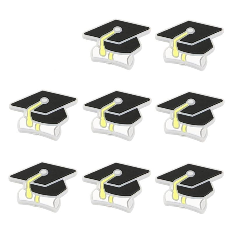 Wholesale 10pcs Cute Bachelor' s Hat Focal Beads