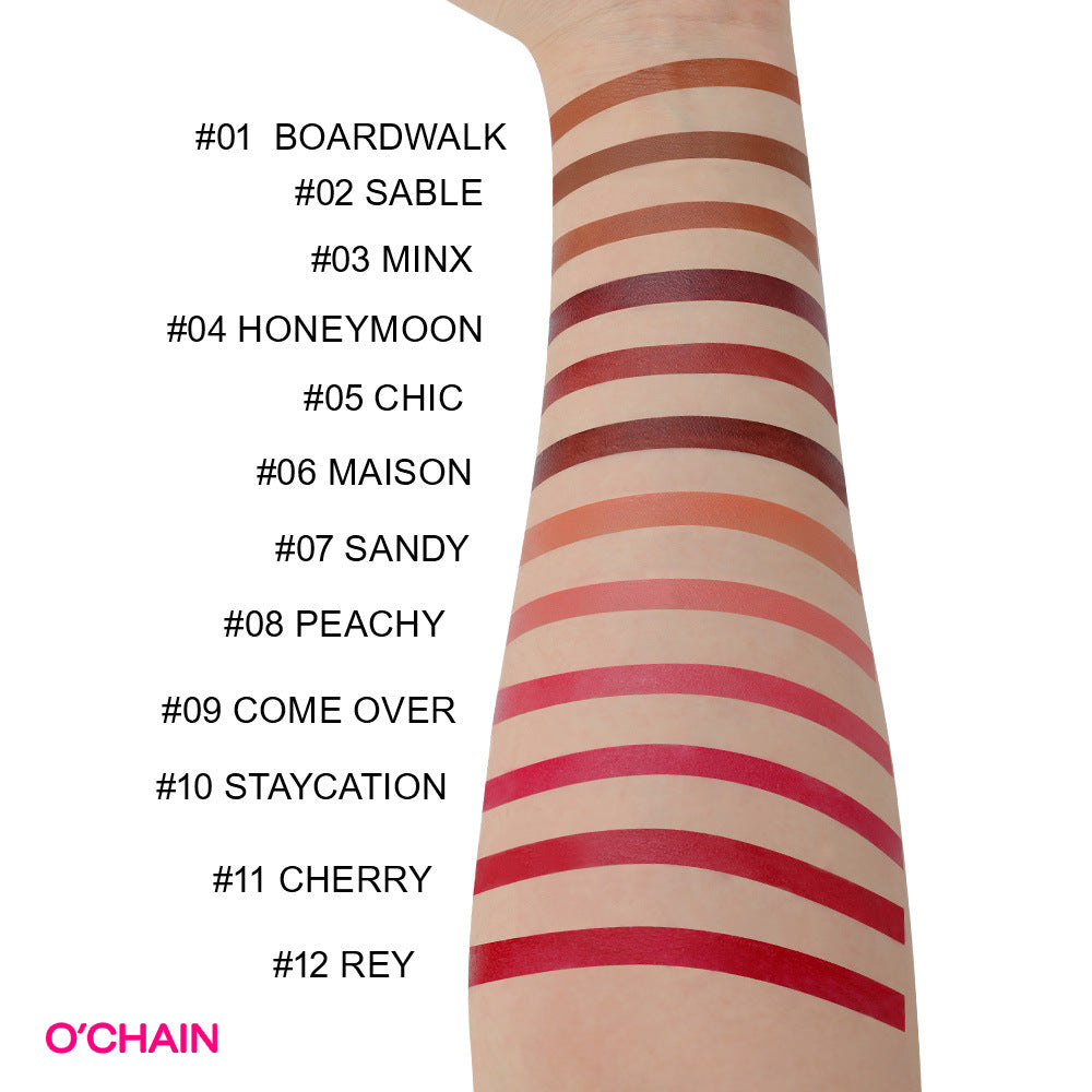 Wholesale No fading, no fading lipstick, no stain, lip plumping mirror moisturizing lipstick