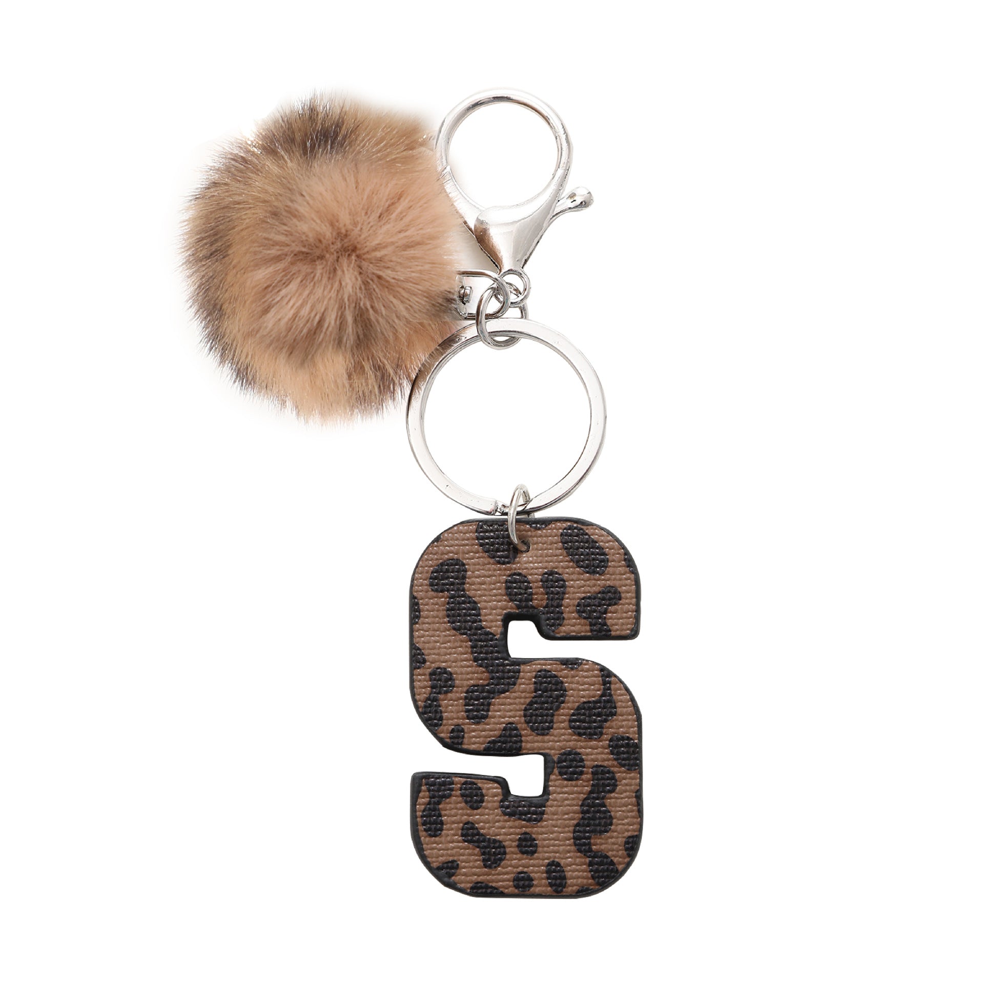 Wholesale Western Cowboy Leopard Leather Keychains