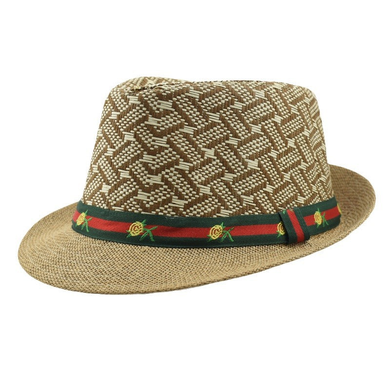 Wholesale Spring and Summer Sunscreen Fashion British Retro Straw Hat