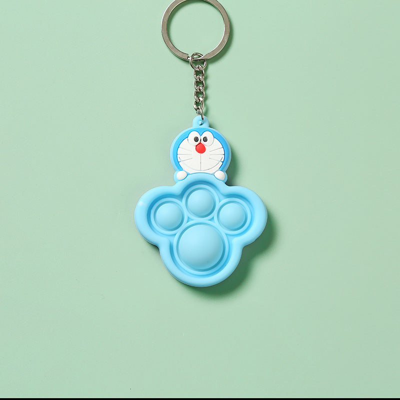 Wholesale Puzzle Stress Relief Silicone Keychain