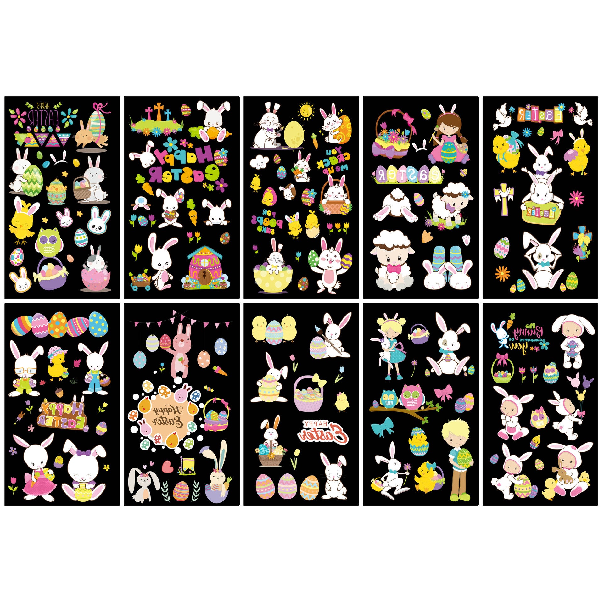 Wholesale 10pcs/sheet Children's cartoon little monster cute tattoo sticker