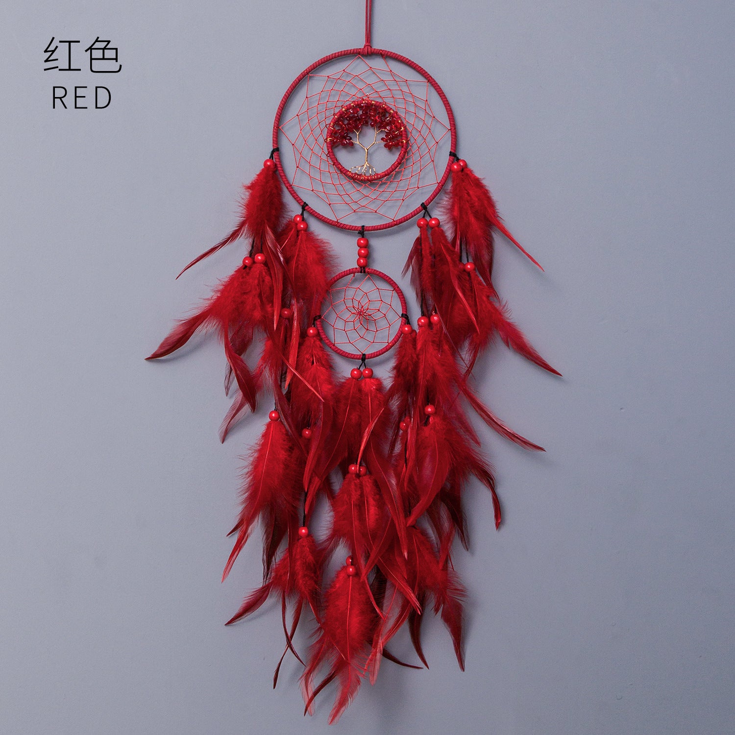 Wholesale Colorful Crystal Stone Hand-woven Creative Dream Catcher