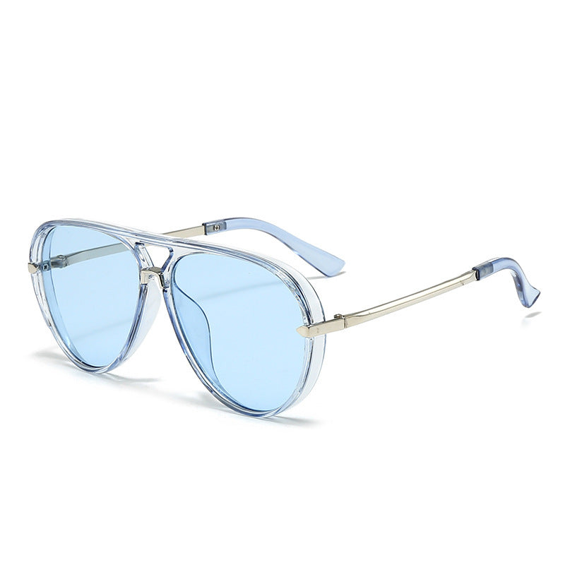 Wholesale Pilot Retro Large Frame  Mirror Sunglasses