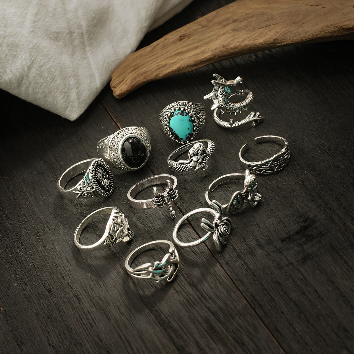 Wholesale Men's personalized turquoise gemstone ring