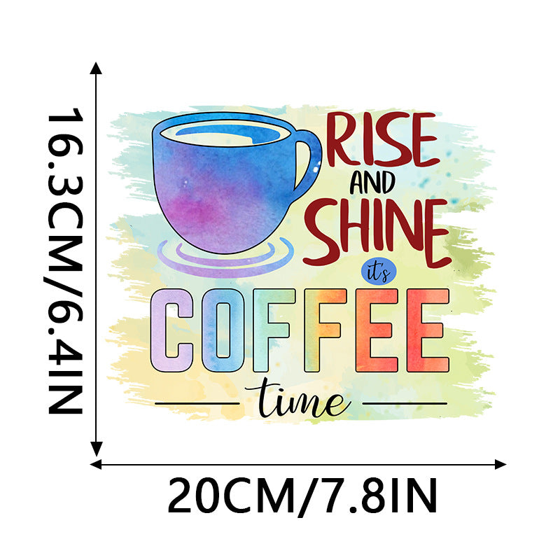 Wholesale 10pcs Leopard print coffee UV DTF Ready to Press Transfers Wraps